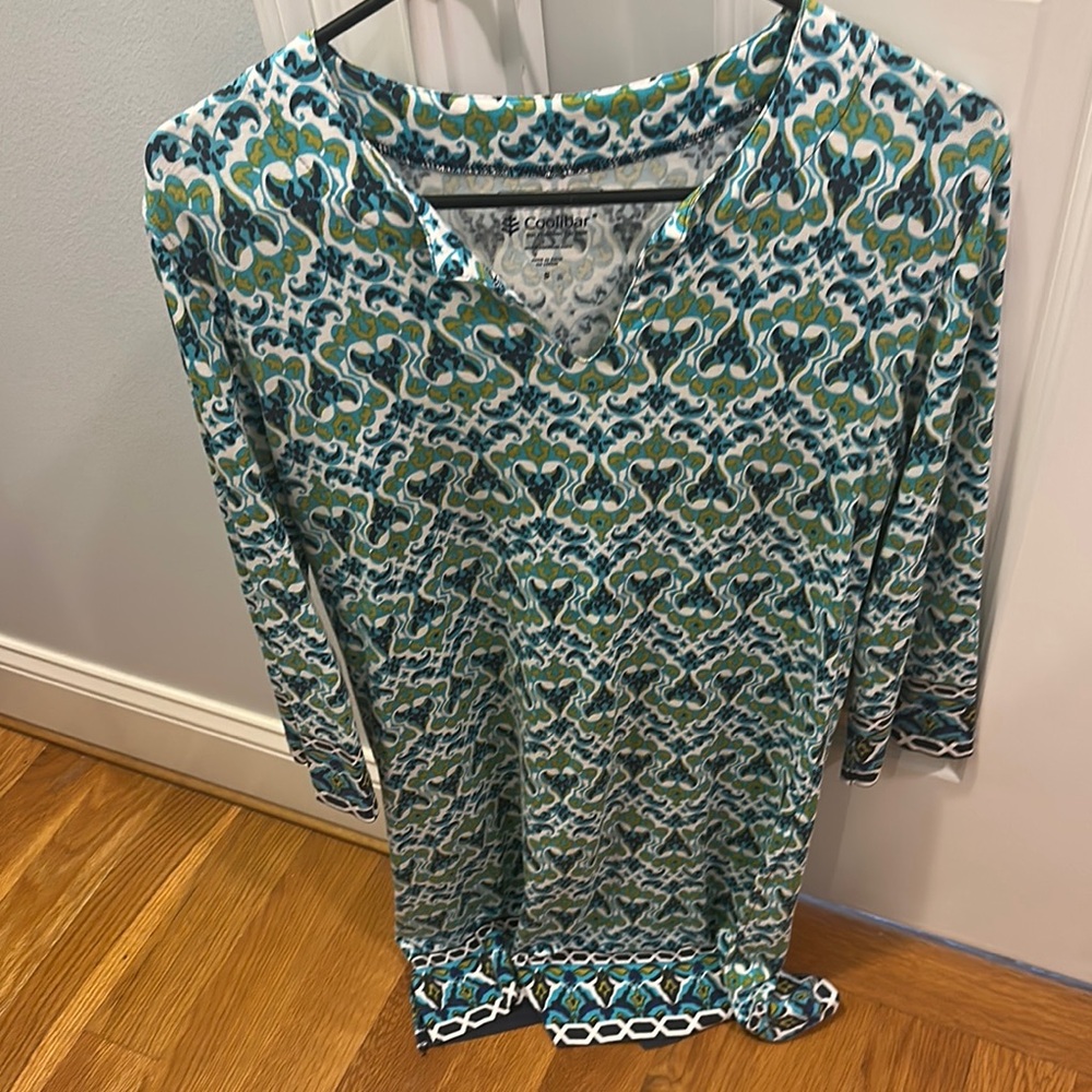 Cool I at Green and Blue dress